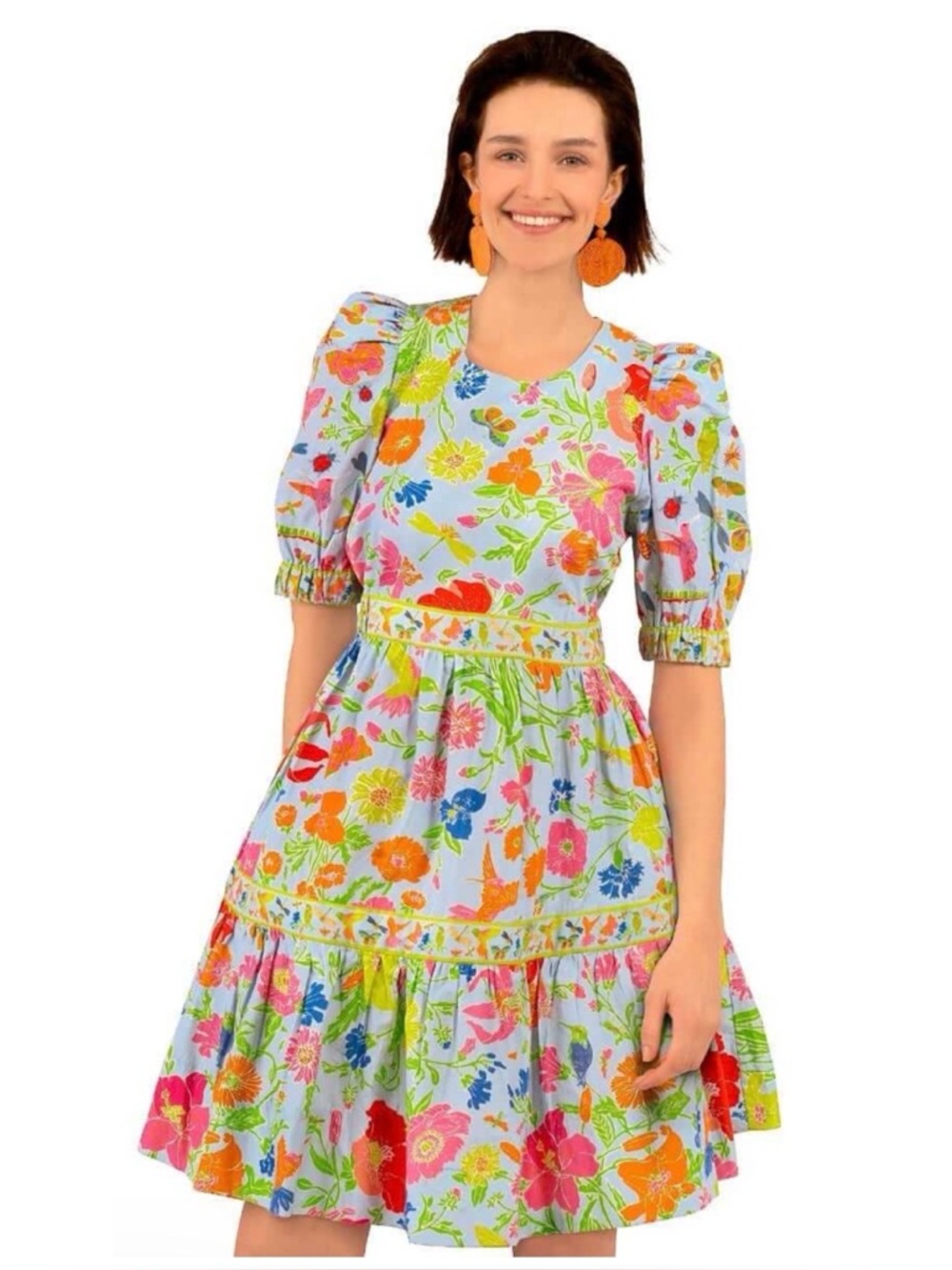 NWOT Gretchen Scott Frolic Dress in Birds & The Bees  Size XS